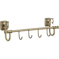 Планка с крючками Savol 64 S-006474 для ванны, бронза