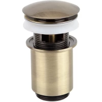 Донный клапан для раковины Kaiser 8011-1 /8011An с переливом, бронза