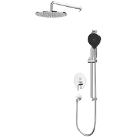 Душевой комплект Whitecross Y YSET05TOPCR 300 мм, со смесителем, хром