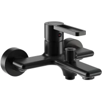 Смеситель для ванны Tokito Kudo TOK-KUD-1014 с душевым гарнитуром, черный матовый