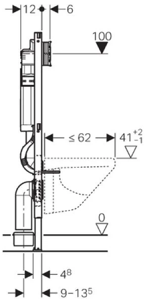 Комплект подвесной унитаз Grossman GR-4477S + система инсталляции Geberit 111.300.00.5 SETGR4477S/4 - фото 9