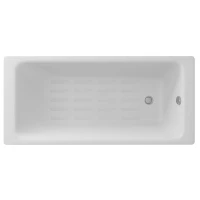 Ванна чугунная Delice Parallel DLR220504-AS 160x70 см, с антискользящим покрытием, белый