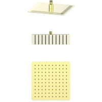 Верхний душ Wonzon & Woghand WW-88DP06-BG 250 мм, золотой матовый