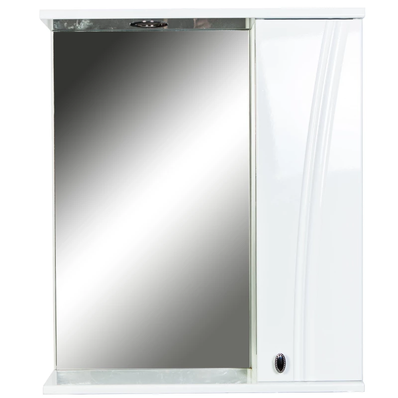 Зеркальный шкаф 60x71 см белый глянец Orange Лотос Lo-60ZS