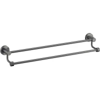 Полотенцедержатель Savol S-005649Q 60,7 см, двойной, графит