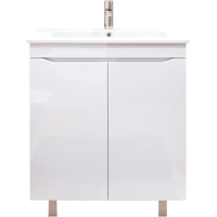 Тумба под раковину Vigo Grani tn.GRI.OSK.75.2D 71,8 см, напольная, белый глянец/белый матовый