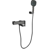 Смеситель для ванны Gappo G3217-9 с душевым гарнитуром, оружейная сталь