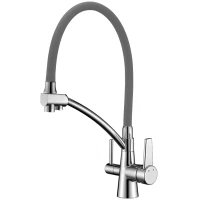 Смеситель для кухни с подключением к фильтру Lemark Comfort LM3071C-Gray