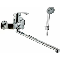 Смеситель для ванны D-Lin D147401-2 универсальный, с душевым гарнитуром, хром