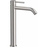 Смеситель для раковины Lemark Kalina LMF-2115S-SS без донного клапана, нержавеющая сталь