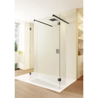 Душевая перегородка Riho Scandic NXT X202 G001052121 156 см, профиль черный матовый, стекло прозрачное