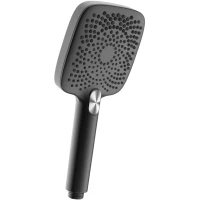 Душевая лейка Lemark LM8129BL 115 мм, 3 режима, черный матовый