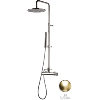 Душевая система Emmevi Filobrass 8500284ZI/ORS 250 мм, со смесителем, золотой матовый