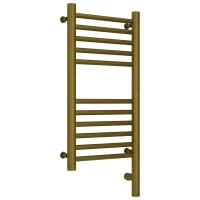 Полотенцесушитель электрический 600x300 состаренная бронза МЭМ правый, перемычка прямая Сунержа Богема 3.0 05-5805-6030