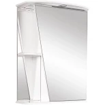 Изображение товара зеркальный шкаф misty бриз э-брз02055-01свп 55x72 см r, с подсветкой, выключателем, белый глянец