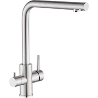 Смеситель для кухни Fmark FS0962L с подключением к фильтру, сатин