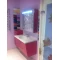 Зеркальный шкаф 95x75 см бледно-лиловый глянец Verona Susan SU606G61 - 8