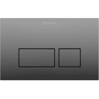 Кнопка смыва Boheme 664-SGM для инсталляции, графит глянец