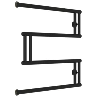 Полотенцесушитель водяной 600x600 черный матовый Сунержа High-Tech model 