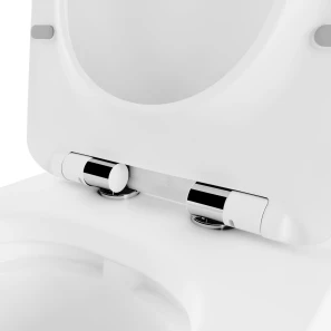 Изображение товара унитаз подвесной lavinia boho bell pro 3301101r + 33290100 безободковый, с сиденьем микролифт, белый