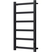 Полотенцесушитель электрический APEXTERMO Terra Light TR00384BL 800x480, диммер правый, черный матовый