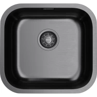 Кухонная мойка Omoikiri Omi 44-U/I-GM 4993191 44,5x41,5 см, вороненая сталь
