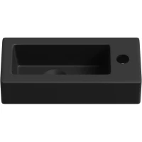 Раковина Lavinia Boho Bathroom Sink 33311016 37x18 см L, рукомойник, черный матовый