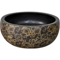 Раковина-чаша CeramaLux J2030 41x41 см, накладная, черный/коричневый