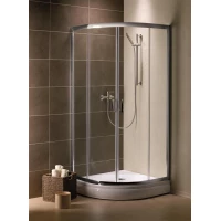 Душевой уголок Radaway Premium Plus A 80×80 30413-01-05N профиль хром, стекло графитовое 