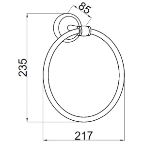 Изображение товара кольцо для полотенец boheme vogue 10135