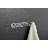 Планка с крючками Fixsen Hotel FX-31005-3 для ванны, хром