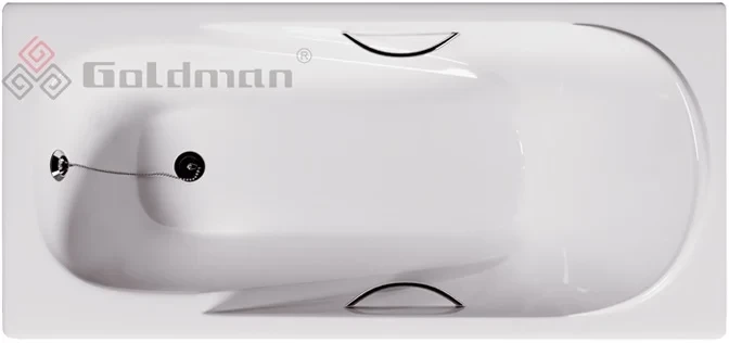 

Чугунная ванна 200x85 см с отверстиями для ручек Goldman Elegant EG20085H