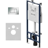 Инсталляция для унитаза Am.Pm MasterFit Pro C S I012710.0251 с кнопкой смыва, хром