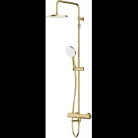 Душевая система Am.Pm X-Joy F0785A599 220 мм, с термостатом, золотой