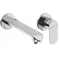 Смеситель для раковины Rea Hyper REA-B2059 встраиваемый, без донного клапана, хром