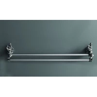 Полотенцедержатель двойной 60 см серебро Art&Max Romantic AM-0818-T