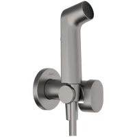 Гигиенический душ Hansgrohe Bidette 1jet S 29232340 со смесителем, черный хром матовый