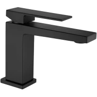 Смеситель для раковины Webert Pegaso PE830102560 с донным клапаном, черный матовый