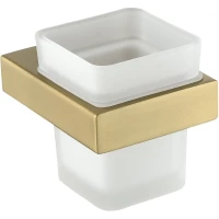 Стакан для зубных щеток Grocenberg AC0021MG настенный, золотой матовый