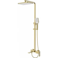 Душевая система Esbano Basco ESDSBASC-DSSG 300x195 мм, со смесителем, золотой матовый