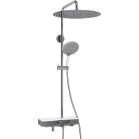 Душевая система 400 мм WasserKRAFT Aller A113.117.059.CH Thermo