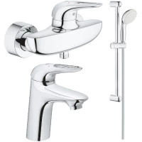 Комплект смесителей Grohe Eurostyle New 33590003 + 32468003 + 27853001