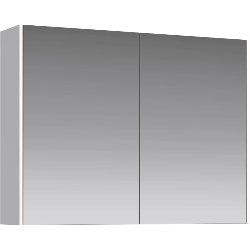 Зеркальный шкаф 80x60 см белый глянец Aqwella 5 Stars Mobi MOB0408/MOB0717W/Z