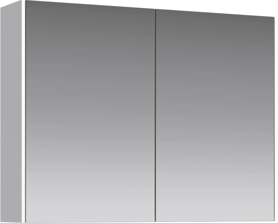 Зеркальный шкаф 80x60 см белый глянец Aqwella 5 Stars Mobi MOB0408/MOB0717W/Z