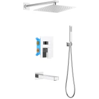 Душевой комплект Aquatek Либра AQ1673CR 250 см, со смесителем, хром