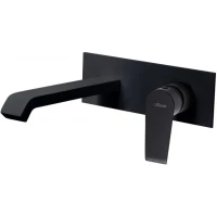 Смеситель для раковины Cezares Nautic NAUTIC-BLI-NOP встраиваемый, с донным клапаном, черный матовый