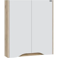 Шкаф двустворчатый Санта Сатурн 700373 60x75 см, белый глянец/дуб австрийский