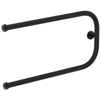 Полотенцесушитель водяной 320x650 черный матовый Сунержа П-образный+ 31-4003-3265