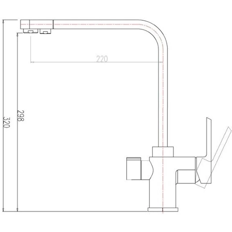 Смеситель для кухни с подключением к фильтру Zorg Sanitary ZR 334 YF-WHITE