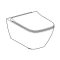 Унитаз подвесной Geberit Smyle Square 500.685.01.1 безободковый, с сиденьем микролифт, белый - 3